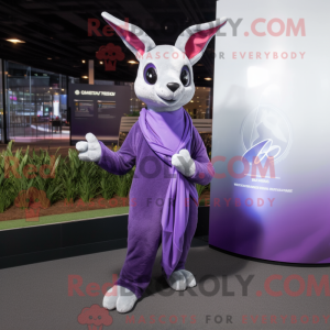 Purple Kangaroo mascot...