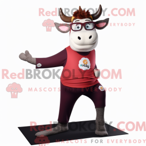 Postava maskota maroon...