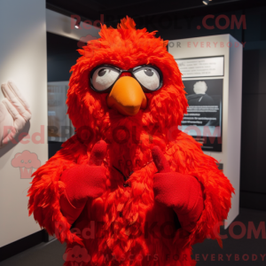 Red Fried Chicken maskot...
