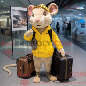Mascotte de Rat jaune...