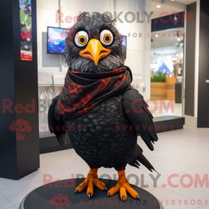 Svart Quail maskot drakt...