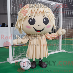 Personaggio mascotte beige...