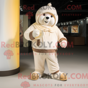 Cream Champagne mascot...