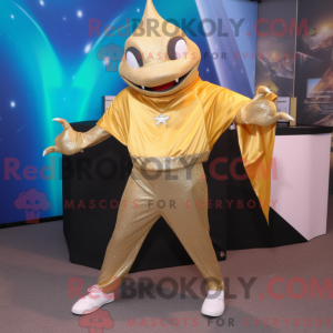 Guld Stingray maskot...