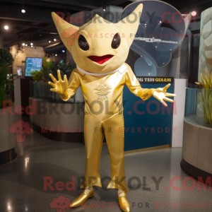 Gold Stingray mascot...
