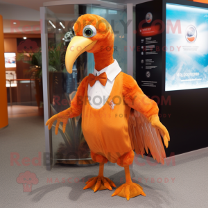 Orange Dodo Bird mascotte...