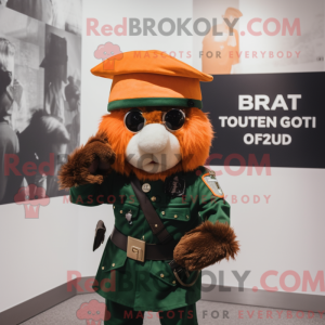Rust Irish Flag mascot...