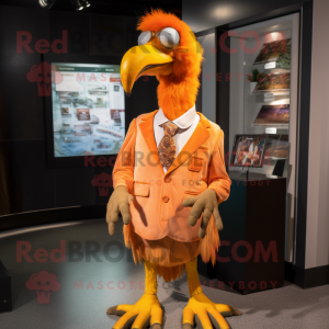 Orange Dodo Bird mascotte...