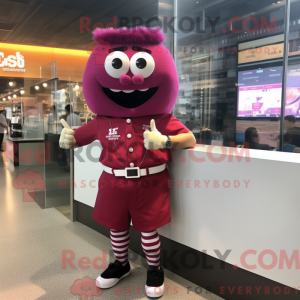Magenta lasagne maskot...