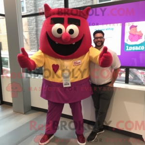 Máscara de lasanha magenta...