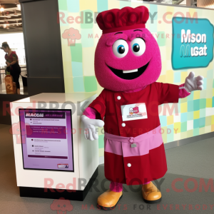 Máscara de lasanha magenta...