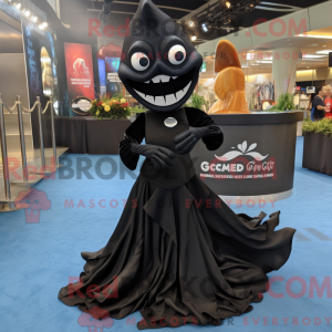Sort Ceviche maskot kostume...