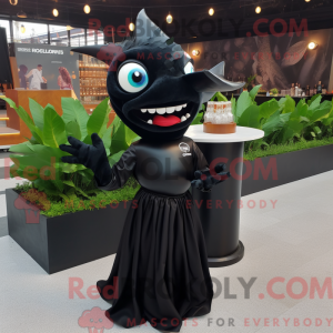 Sort Ceviche maskot kostume...