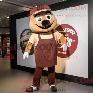 Disfraz de mascota de Brown...