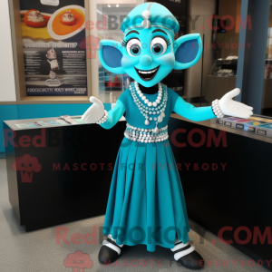 Turkis Mime maskot kostume...