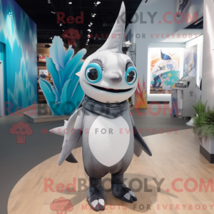 Gray Swordfish mascot...