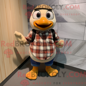Tan Penguin-mascottekostuum...