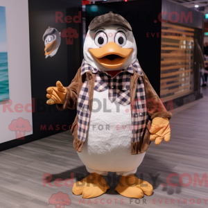 Tan Penguin-mascottekostuum...