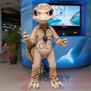Beige Dimorphodon mascot...