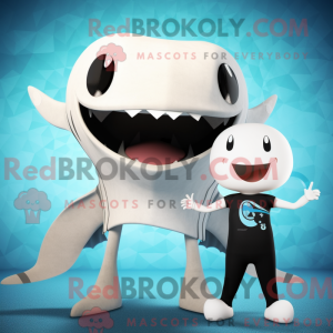 Tan Manta Ray mascot...