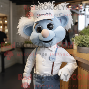 Hvid Champagne maskot...