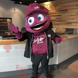 Magenta Fish Tacos mascot...
