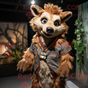 Rust Hyæne maskot kostume...