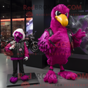 Magenta Swan Maskottchen...