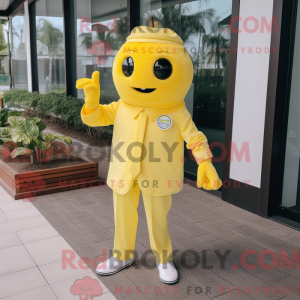 Lemon Yellow Apricot mascot...