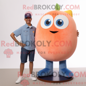 Peach Ray maskot kostume...