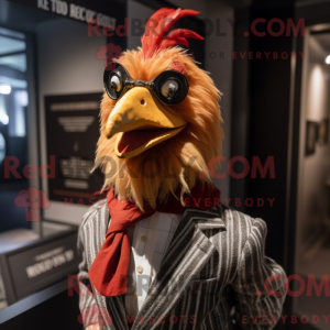 Rust Rooster maskot drakt...