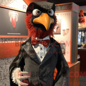 Rust Rooster mascot costume...