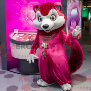 Disfraz de mascota Magenta...