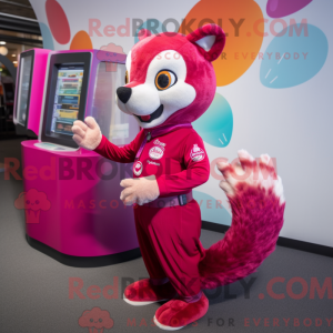 Disfraz de mascota Magenta...