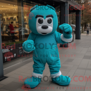 Teal Boxhandschuh...