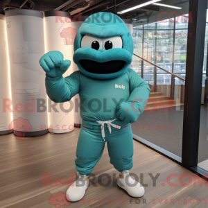 Teal Boxhandschuh...