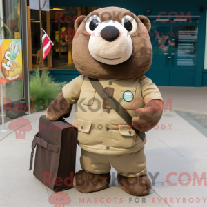 Brown Seal mask drakt...