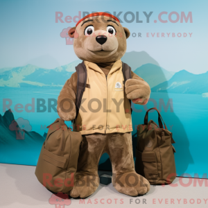 Disfraz de mascota Brown...