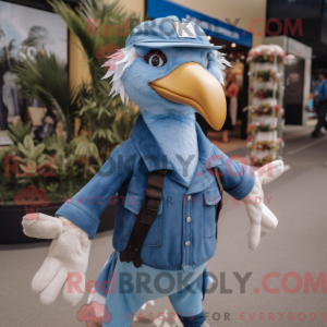 Blauer Albatros Maskottchen...