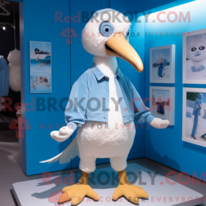 Máscara de albatroz azul...