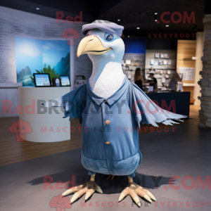 Máscara de albatroz azul...
