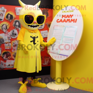 Yellow Vampire mascot...