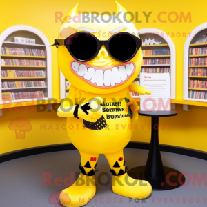 Yellow Vampire mascot...