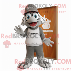 Personaggio mascotte grigio...