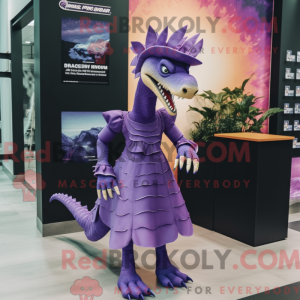 Lilla Spinosaurus maskot...