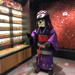 Samurai maskot kostume...