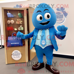 Blue Chocolates mascot...