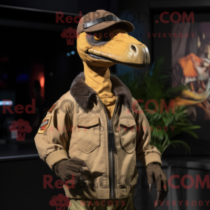 Tan Deinonychus Maskottchen...