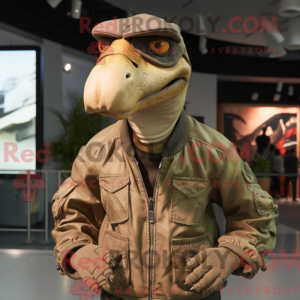 Tan Deinonychus mascot...