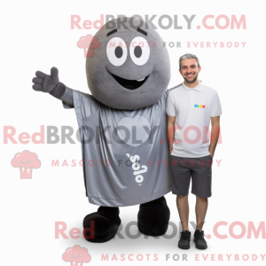 Grå Squash maskot kostume...